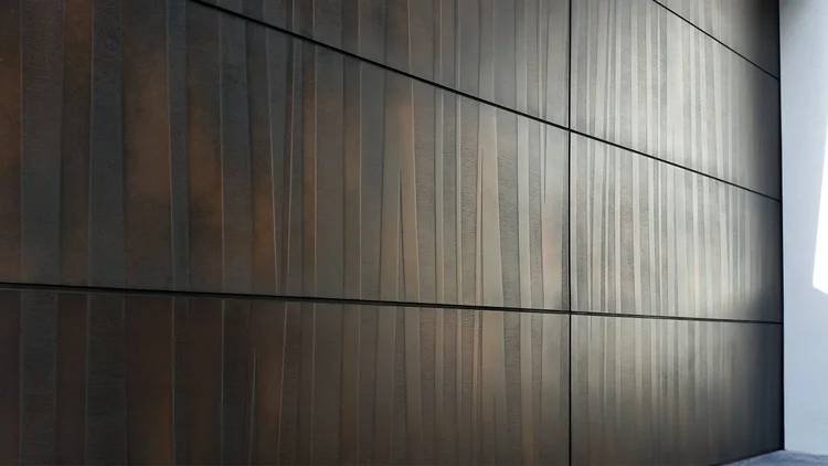 Bronze florentine trees garage door