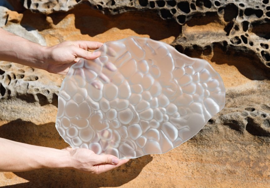 Sandcast Glass for Kim Stanek