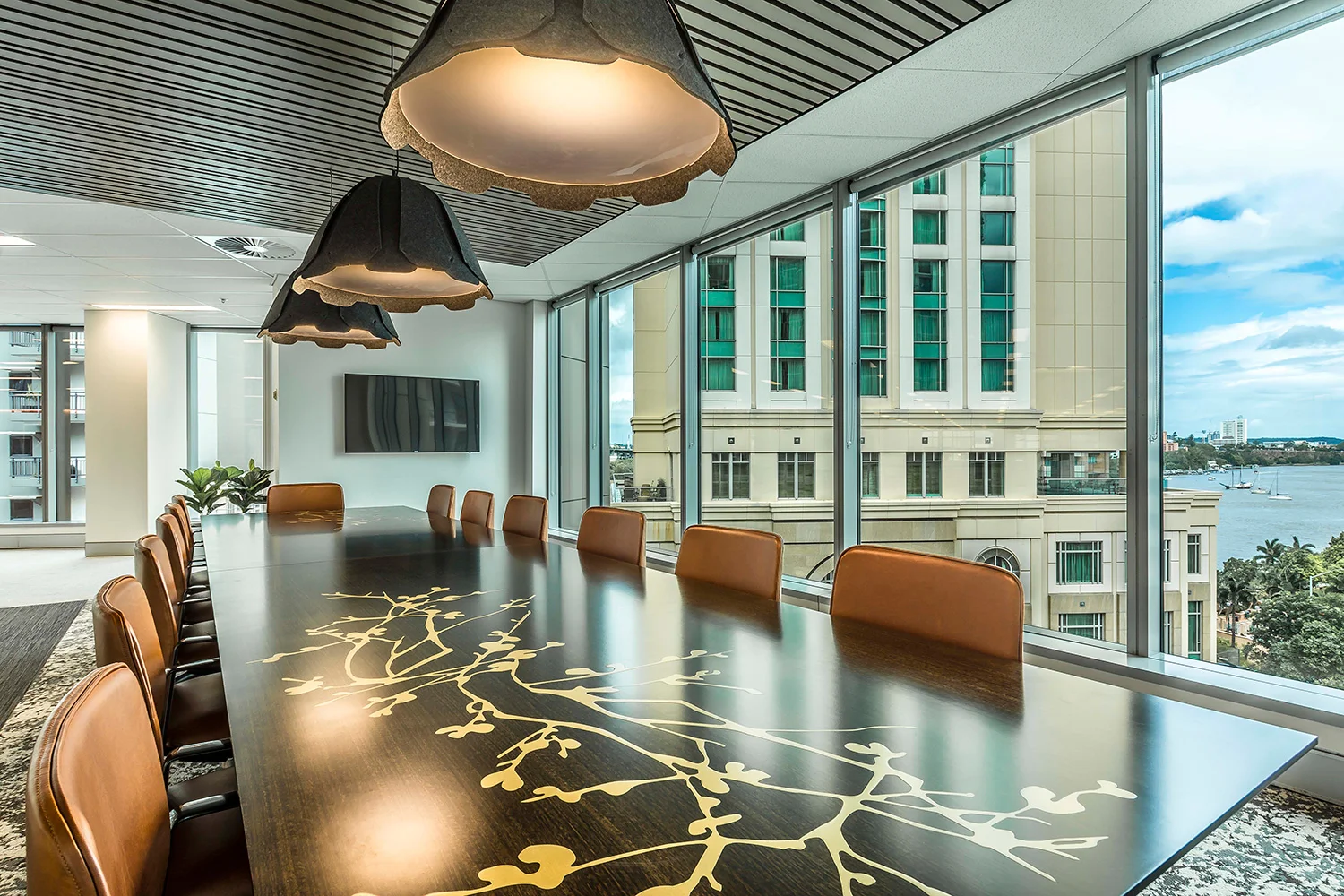 Boardroom Table | Brass Cherry Blossom Timber LINK