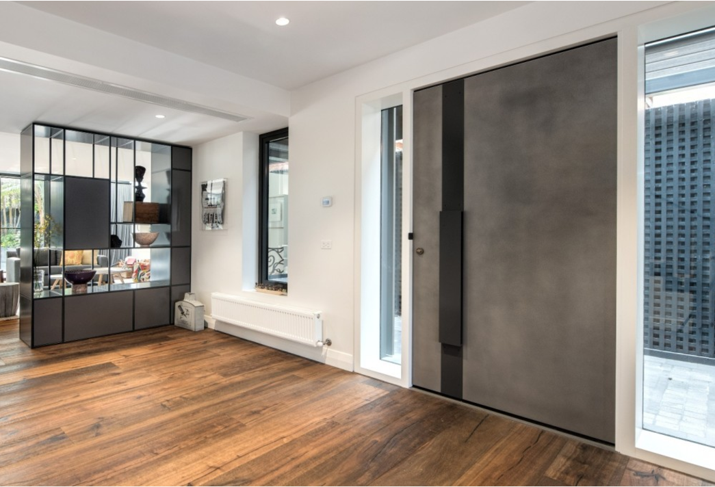 Nickel Fine Lunar Antique Entry Door