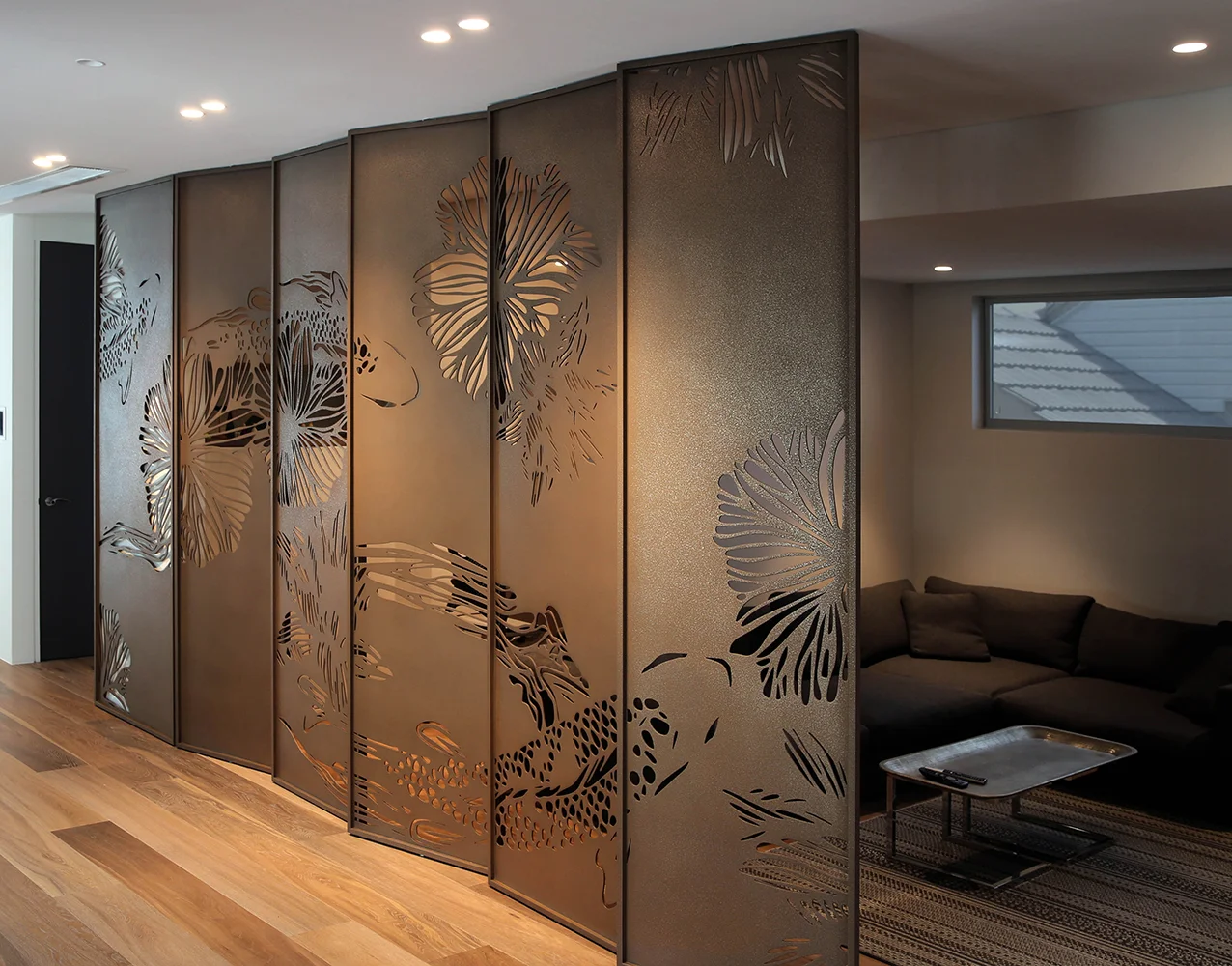 Koi Screens | Bronze Light Texture