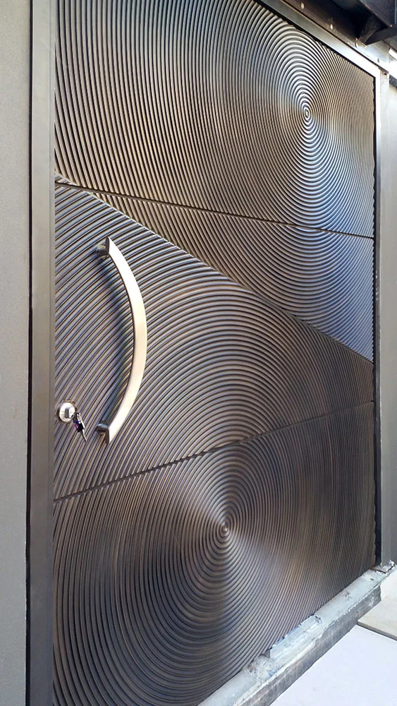 3D Ripples Door | Bronze Black Florentine