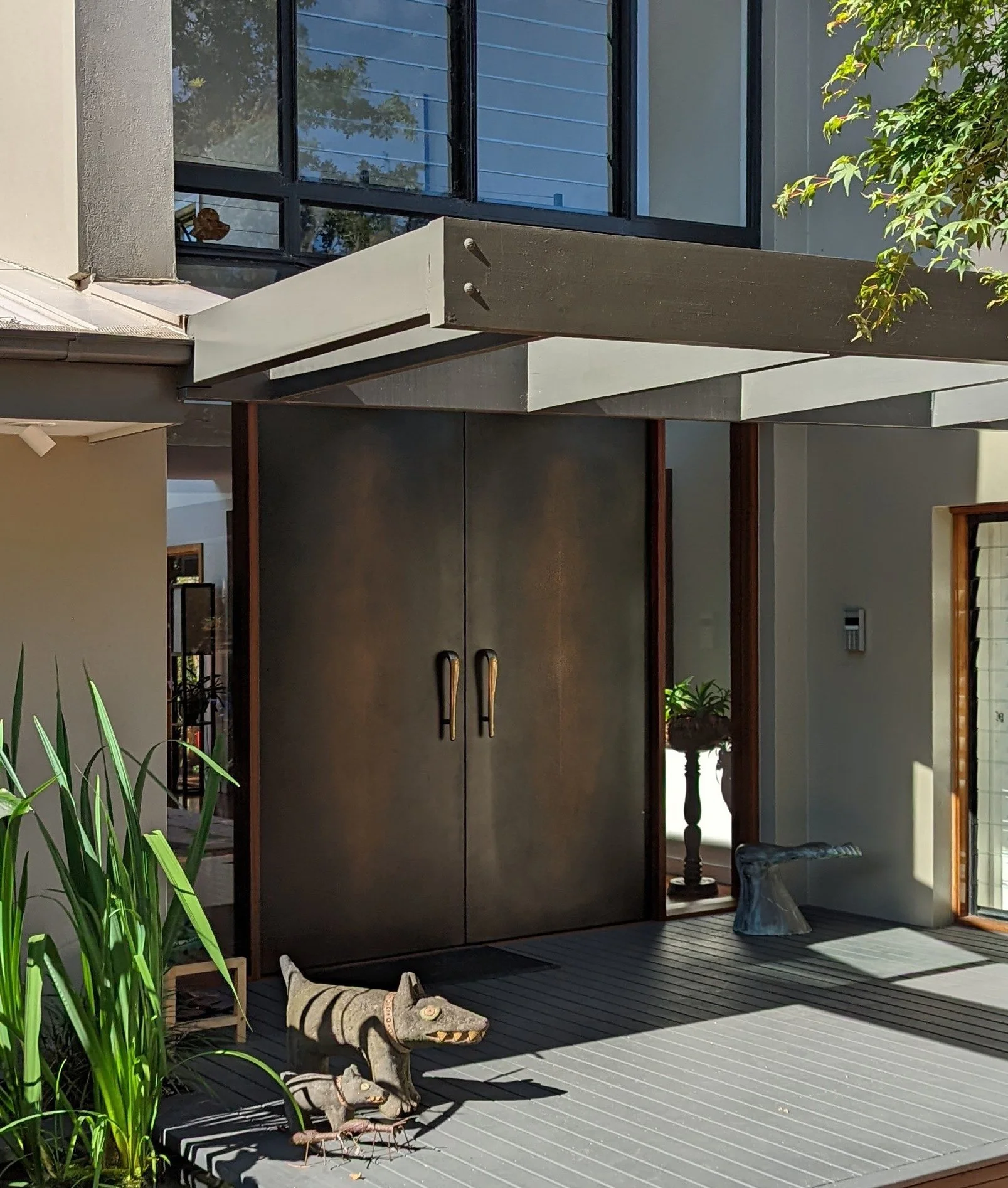 Shagreen Double Doors | Bronze Black Florentine