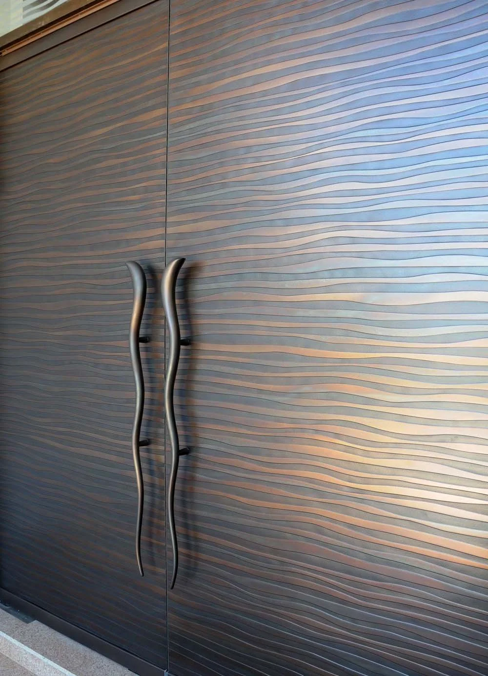 Double Shiver Doors | Treasury Bronze Smooth Pearl Patina